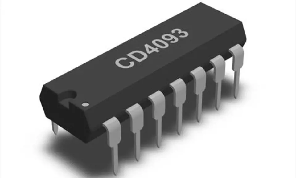 CD4093 – Four Schmitt Trigger NAND Gates Integrated Circuit