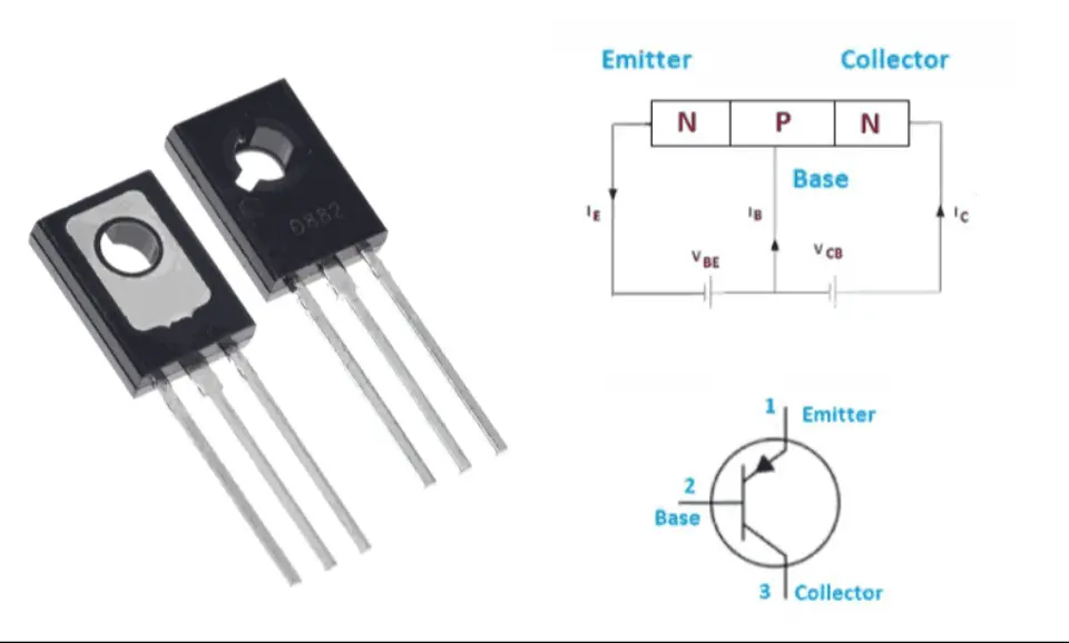 D882 Transistor Pinout, Circuit, Equivalent, Datasheet and Uses