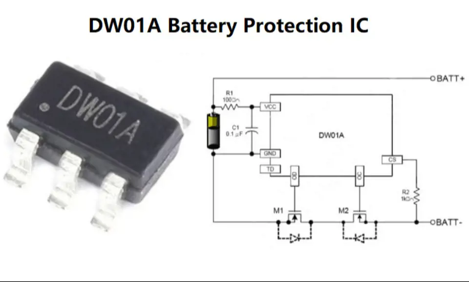 DW01A Battery Protection IC Circuit, Datasheet, Alternatives & Working